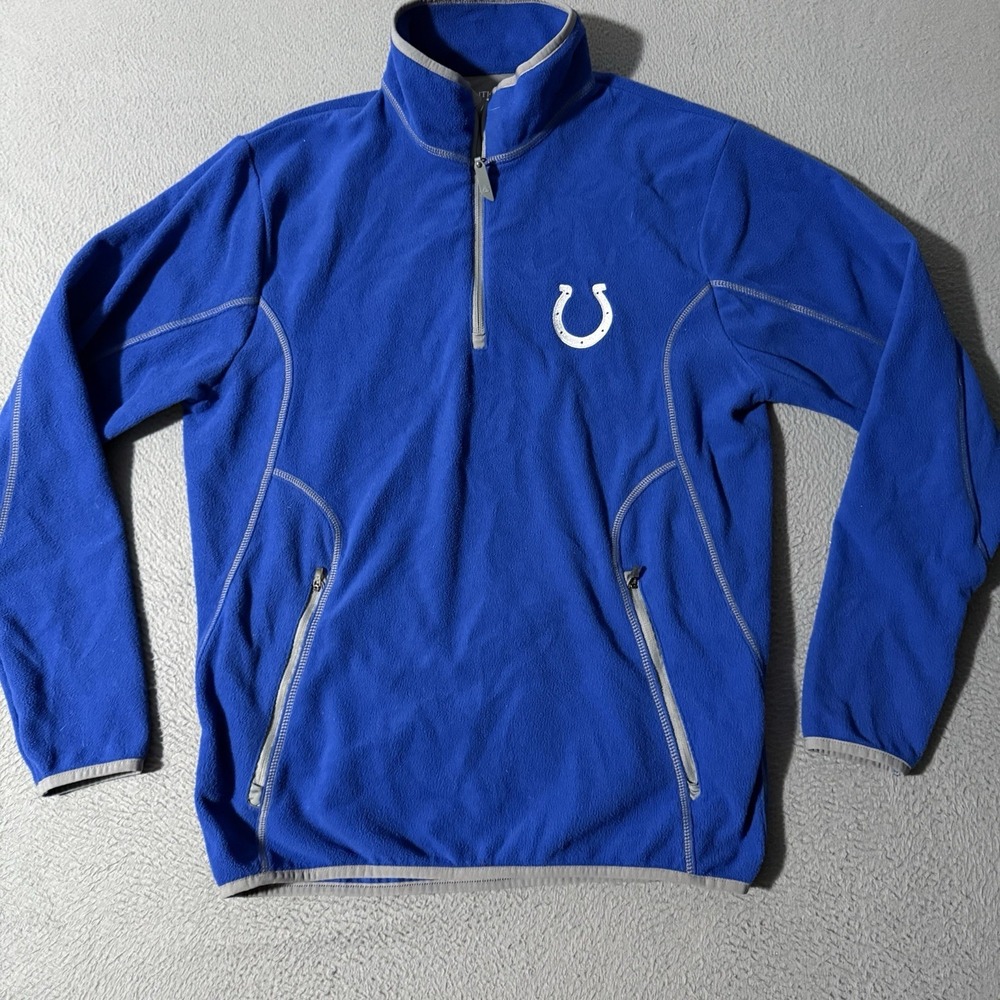 Indianapolis Colts 1/2 Zip Jacket by Antigua Men's Size Medium